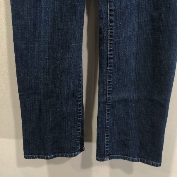 Eileen Fisher Womens Stretch Straight Ankle Jeans Size Petite S Blue Denim Dark - Picture 3 of 11